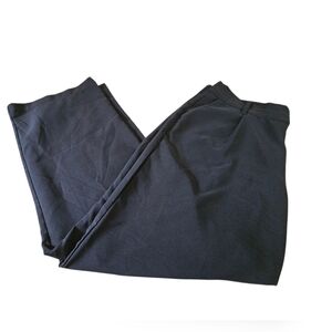 Maurices Black Dress Pants Full-Length Straight Wide Leg‎ Size 16 Short